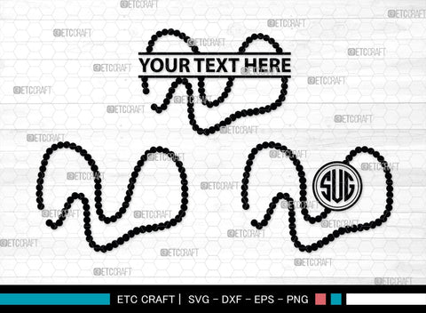 Pearls Monogram, Pearls Silhouette, Pearls SVG, Baby Pearls Svg, Necklace Svg, Pearl Necklace Svg, SB00208 SVG ETC Craft 