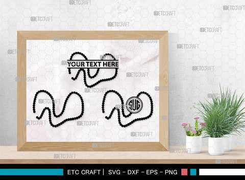 Pearls Monogram, Pearls Silhouette, Pearls SVG, Baby Pearls Svg, Necklace Svg, Pearl Necklace Svg, SB00208 SVG ETC Craft 