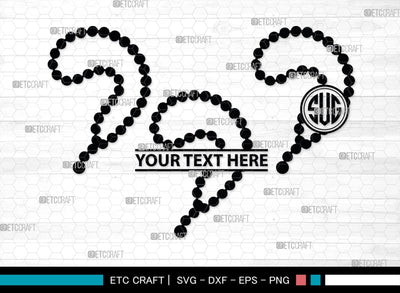 Pearls Monogram, Pearls Silhouette, Pearls SVG, Baby Pearls Svg, Necklace Svg, Pearl Necklace Svg, SB00208 SVG ETC Craft 