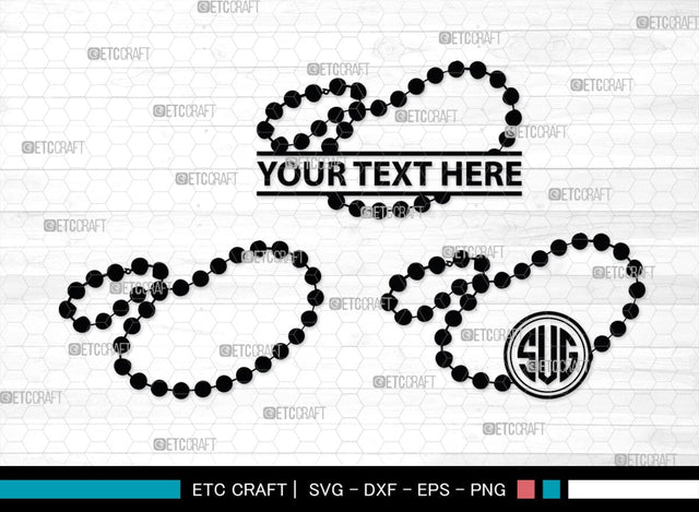 Pearls Monogram, Pearls Silhouette, Pearls SVG, Baby Pearls Svg, Necklace Svg, Pearl Necklace Svg, SB00208 SVG ETC Craft 