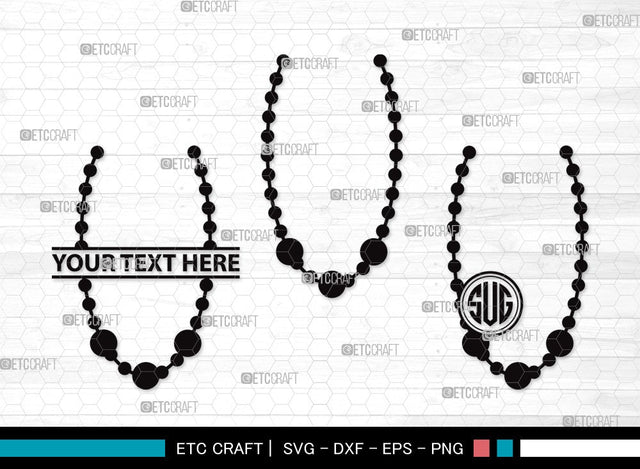 Pearls Monogram SVG | Baby Pearls Svg | Necklace Svg | Pearl Necklace Svg | Pearls Clipart SVG ETC Craft 