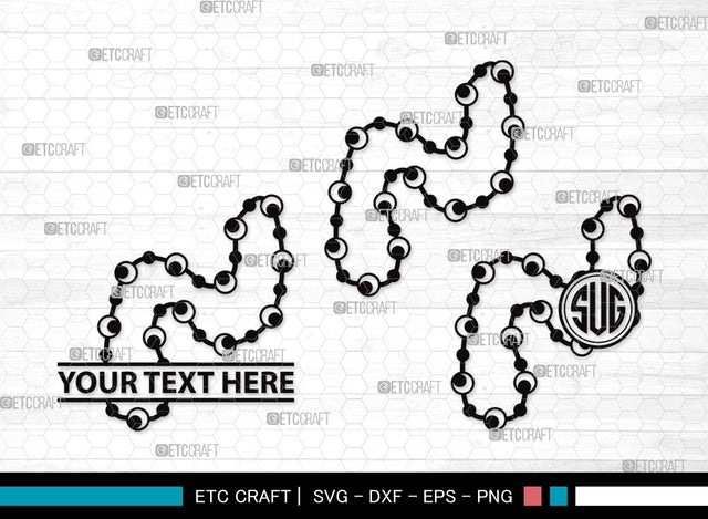 Pearls Monogram SVG | Baby Pearls Svg | Necklace Svg | Pearl Necklace Svg | Pearls Clipart SVG ETC Craft 