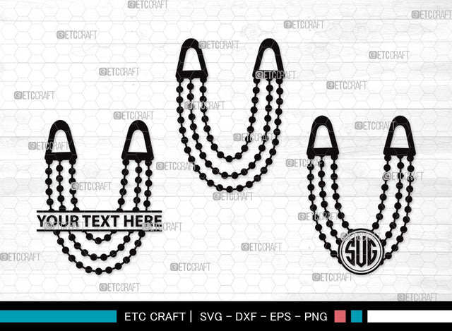 Pearls Monogram SVG | Baby Pearls Svg | Necklace Svg | Pearl Necklace Svg | Pearls Clipart SVG ETC Craft 