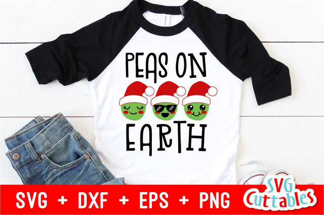 Peas on Earth | Christmas Cut File SVG Svg Cuttables 