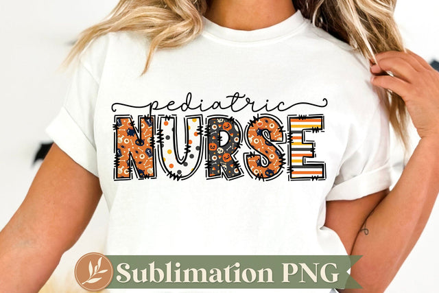 Pediatric Nurse Halloween Sublimation File Sublimation LilleJuniper 