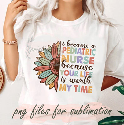 Pediatric nurse sublimation, Retro pediatric nurse PNG, pediatric nursing png, peds nurse png, digital design download Sublimation PrintingLife 