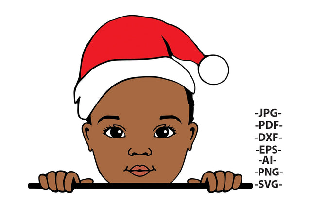 Peekaboo Boy Svg, Christmas Afro Boy, Afro Boy Svg, Black Boy Svg, Merry Christmas, Cute Little Boy Svg, African American, Svg Cut Files SVG 1uniqueminute 