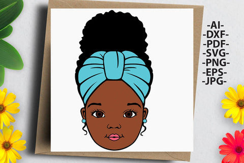 Peekaboo Girl Svg, Afro Baby Girl Svg, Bandana Svg, Cute Little Girl Svg, Afro Woman, Black Girl, African American, Black History, Svg Cut Files SVG 1uniqueminute 