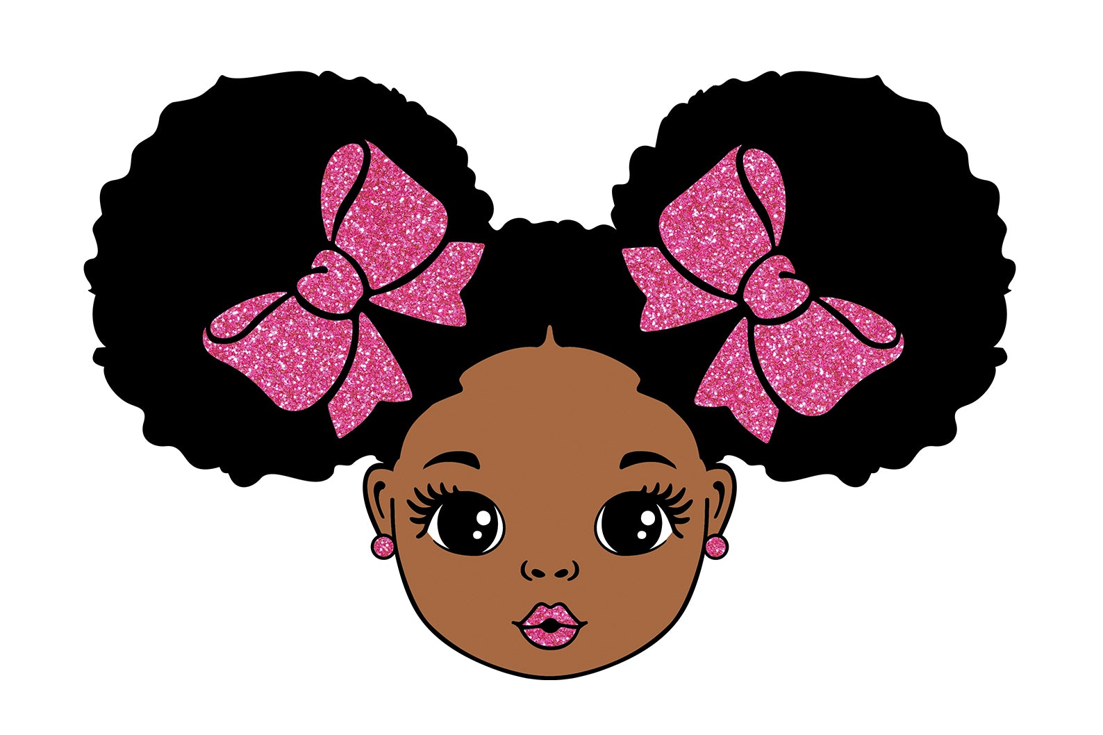 Peekaboo Girl Svg, Afro Girl Svg, Black Girl Svg, Pink lips, Cute Little  Kid, 4 PNG Glitter, Svg Cut Files - So Fontsy