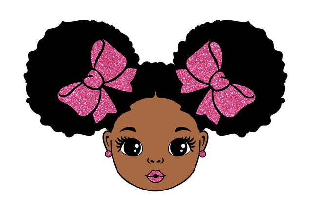 Peekaboo Girl Svg, Afro Girl Svg, Black Girl Svg, Pink lips, Cute Little Kid, 4 PNG Glitter, Svg Cut Files SVG 1uniqueminute 
