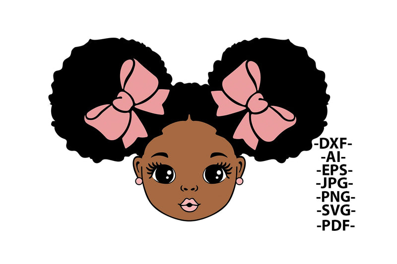 Peekaboo Girl Svg, Afro Girl Svg, Black Girl Svg, Pink lips, Cute ...