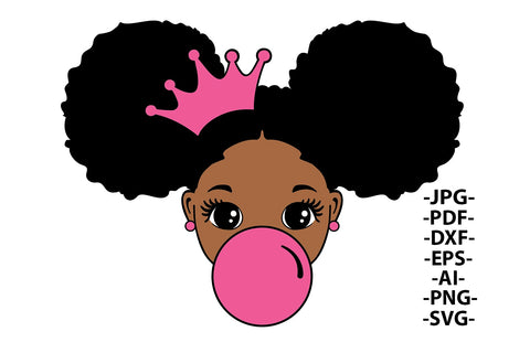 Peekaboo Girl Svg, Afro Girl Svg, Puff Hair, Black Girl Svg, Red lips, Puff Hair, Cute Little Kid, Svg Cut Files SVG 1uniqueminute 