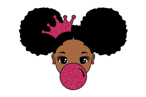 Peekaboo Girl Svg, Afro Girl Svg, Puff Hair, Black Girl Svg, Red lips, Puff Hair, Cute Little Kid, Svg Cut Files SVG 1uniqueminute 