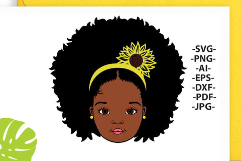 Peekaboo girl Svg, Afro girl Svg, Puff hair, Sunflower, Black girl svg, Afro baby Svg, Black woman Svg, Arican American, Svg Cut Files SVG 1uniqueminute 