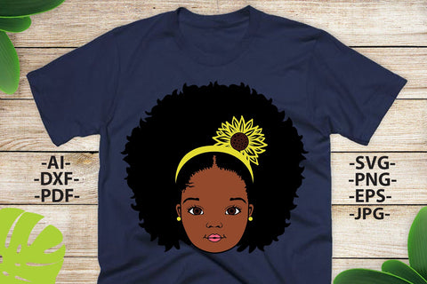 Peekaboo girl Svg, Afro girl Svg, Puff hair, Sunflower, Black girl svg, Afro baby Svg, Black woman Svg, Arican American, Svg Cut Files SVG 1uniqueminute 