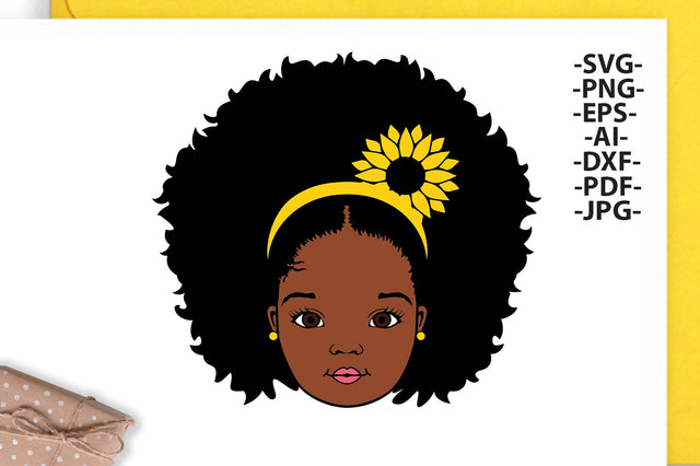 Peekaboo Girl Svg, Afro girl Svg, Sunflower Svg, Afro Puff Hair Svg, Black Girl Svg, Afro baby Svg, Black Woman Svg, African American SVG 1uniqueminute 