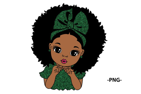 Peekaboo Girl Svg, Afro Girl Svg, Sweety Girl, Puff Hair, Black Girl Svg, Different Color Glitter Png files, Red lips, Cute Little Girl Svg SVG 1uniqueminute 
