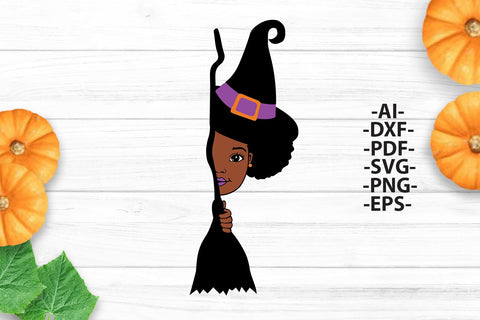 Peekaboo Girl Svg, Halloween Girl Svg, Halloween Svg, Halloween Head Svg, Hat, Halloween Dress, Puff Hair, Svg Files SVG 1uniqueminute 