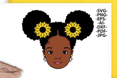 Peekaboo girl Svg, Sunflower, Puffy Hair, Afro girl Svg, Cute girl Svg, Black African Svg, African American, Black History, Svg Cut files SVG 1uniqueminute 