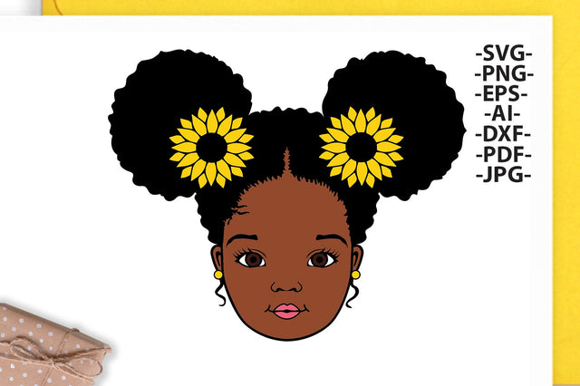 Peekaboo girl Svg, Sunflower, Puffy Hair, Afro girl Svg, Cute girl Svg, Black African Svg, African American, Black History, Svg Cut files SVG 1uniqueminute 