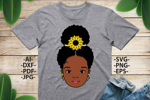 Peekaboo girl Svg, Sunflower Svg, Afro Girl Svg, Little cute girl Svg, Black African Girl, Black History, African American, Svg cut files SVG 1uniqueminute 