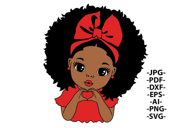 Peekaboo Heart Hands Svg, Love Hand Sign Svg, Black Woman Valentine Svg, Red Heart Svg, Puff Hair Svg, Love Baby Svg, Black Girl Svg SVG 1uniqueminute 