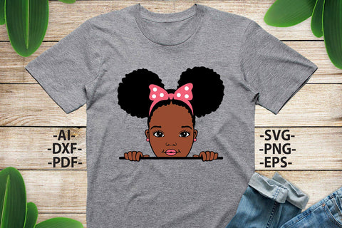 Peekaboo Svg, Black girl Svg, Afro Girl Svg, Black History, Afro Woman Svg, Ribbon, Cute Girl, African American, Black Girl Magic, Svg Cut Files SVG 1uniqueminute 