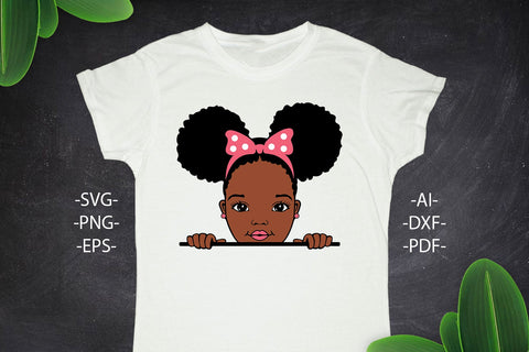 Peekaboo Svg, Black girl Svg, Afro Girl Svg, Black History, Afro Woman Svg, Ribbon, Cute Girl, African American, Black Girl Magic, Svg Cut Files SVG 1uniqueminute 