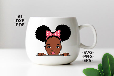 Peekaboo Svg, Black girl Svg, Afro Girl Svg, Black History, Afro Woman Svg, Ribbon, Cute Girl, African American, Black Girl Magic, Svg Cut Files SVG 1uniqueminute 