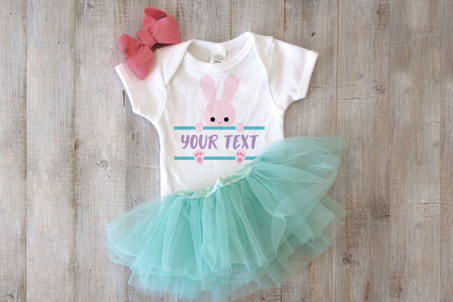 Peeking Bunny Split SVG SVG Designed by Geeks 