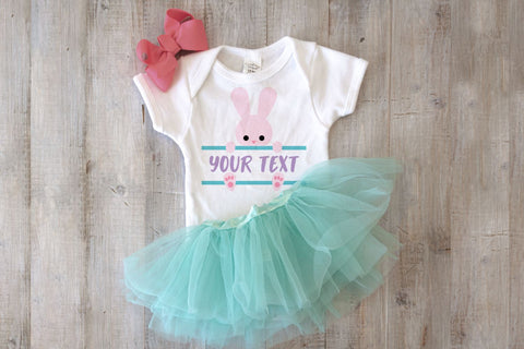 Peeking Bunny Split SVG SVG Designed by Geeks 