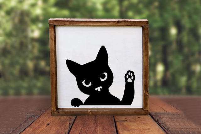 Peeking Cat SVG Designed by Geeks 