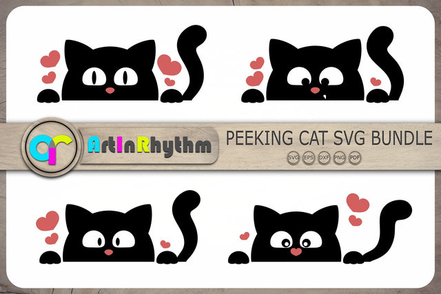 Peeking Cats Svg, Black Cats Svg, Black Cat Svg Bundle, Cat Svg SVG Artinrhythm shop 