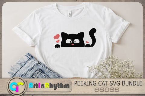 Peeking Cats Svg, Black Cats Svg, Black Cat Svg Bundle, Cat Svg SVG Artinrhythm shop 