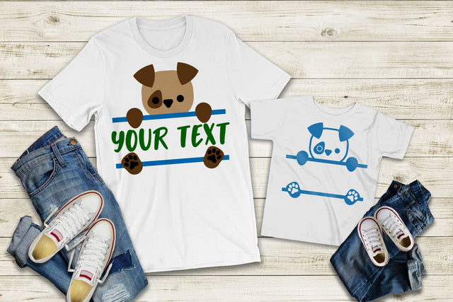 Peeking Dog Split SVG SVG Designed by Geeks 