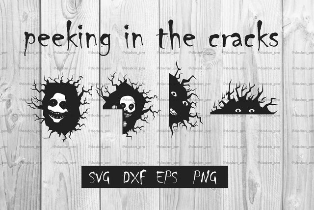 Peeking in the cracks svg, dxf, eps, png SVG dadan_pm 