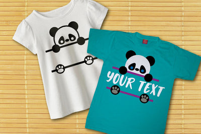 Peeking Panda Split SVG SVG Designed by Geeks 