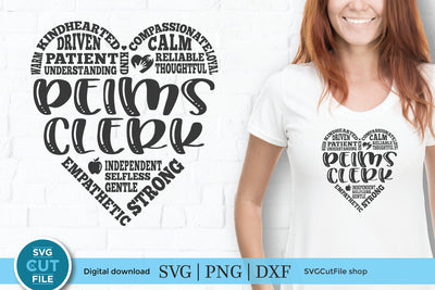 PEIMS clerk svg, an attendance clerk svg SVG SVG Cut File 