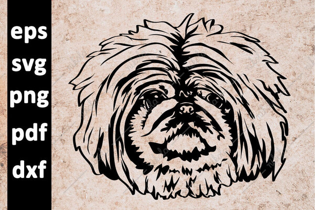 Pekingese Dog Cut File Clipart PNG SVG EPS DXF PDF SVG nikola 
