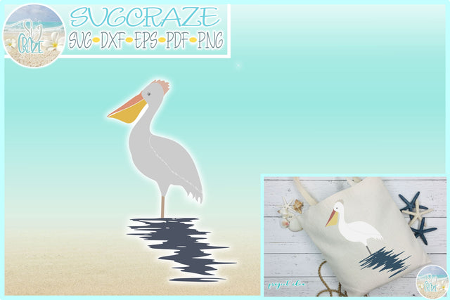 Pelican SVG | Bird SVG | Nautical SVG SVG Harbor Grace Designs 
