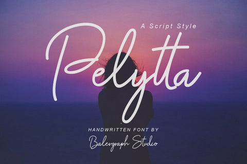 Pelytta - Handwritten Script Font Font Balevgraph Studio 