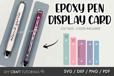 Pen Display Card SVG Bundle SVG DIY Craft Tutorials 