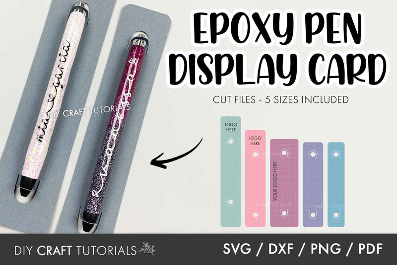 Pen Display Card SVG Bundle SVG DIY Craft Tutorials 