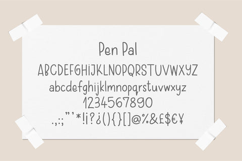 Pen Pal Font Sunday Nomad 