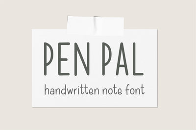 Pen Pal Font Sunday Nomad 
