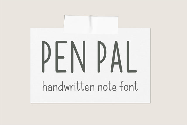 Pen Pal Font Sunday Nomad 