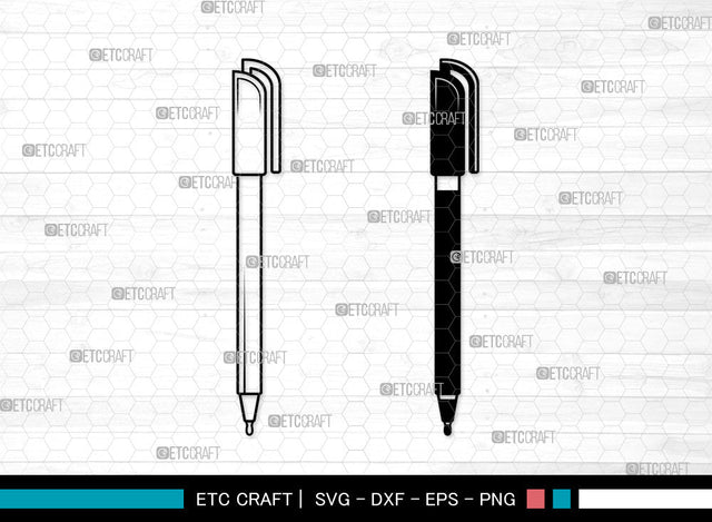 Pen SVG, Fountain Pen Svg, Pen Icon Svg, Ink Pen Svg, Writing Pen Svg, Pen SVG ETC Craft 