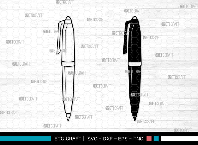 Pen SVG, Fountain Pen Svg, Pen Icon Svg, Ink Pen Svg, Writing Pen Svg, Pen SVG ETC Craft 