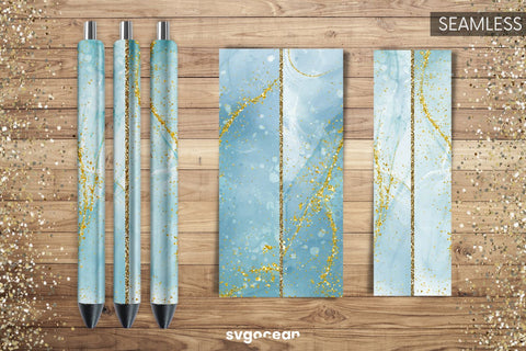 Pen Wrap Marble | Glitter Sublimation Sublimation SvgOcean 