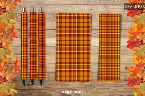 Pen Wraps Buffalo Plaid Bundle | PNG | Sublimation Sublimation SvgOcean 